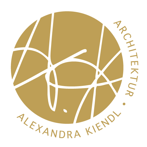 Alexandra Kiendl Architektur Logo Gold